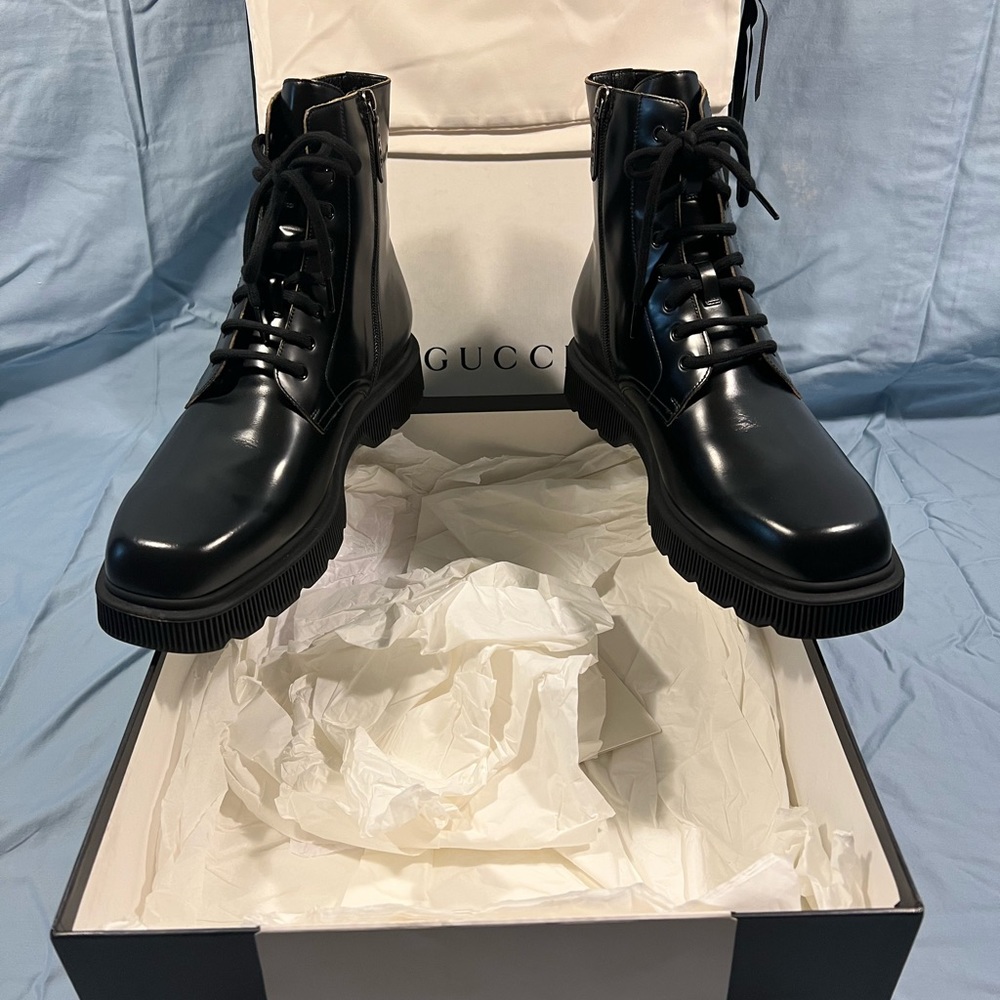 Mens Authentic brand new never worn Gucci boots size 13